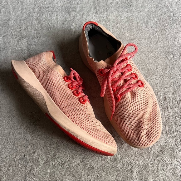 allbirds Other - Allbirds Men's Tree Dasher 1 Cushioned Knit Comfort Shoe Flame Light Red Sole